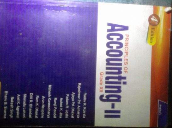Principle of Accounting II