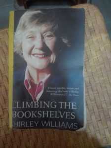 Climbing the book shelves