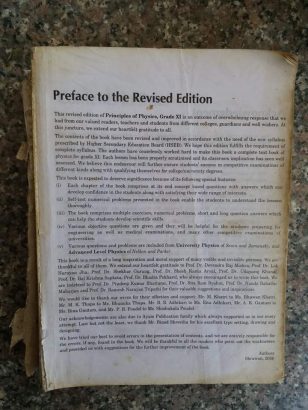 Principles of physics XI