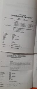 Chemistry Practical Book