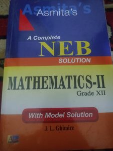 Asmita’s MATHEMATICS solution Class 12