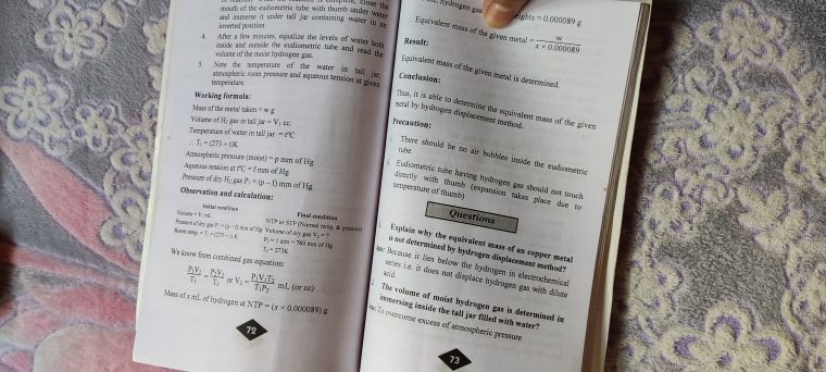 Chemistry Practical Volume I