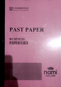 Alevel business past paper 1&2