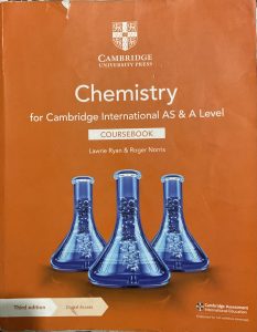 A levels chemistry coursebook