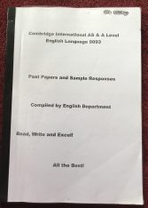 A level English language Past paper