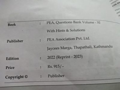 PEA’S IOE ENTRANCE PREPARATION BOOK SET