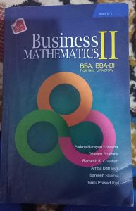 Business mathematics-II (pu)