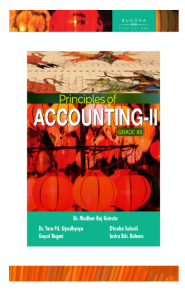 Principles of Accounting XII