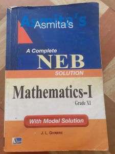 Asmita’s MATHEMATICSC solution 11 class