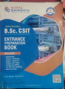 CSIT Entrance Book 7th edition (Saral S)