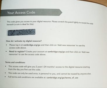 A-level Chemistry book (ONLINE BOOK CODE