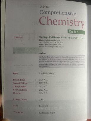 CLass 11 chemisrty books