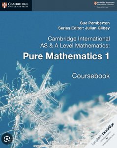 Pure Mathematics 1 book Alevels