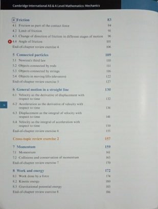 A level Mechanics course book